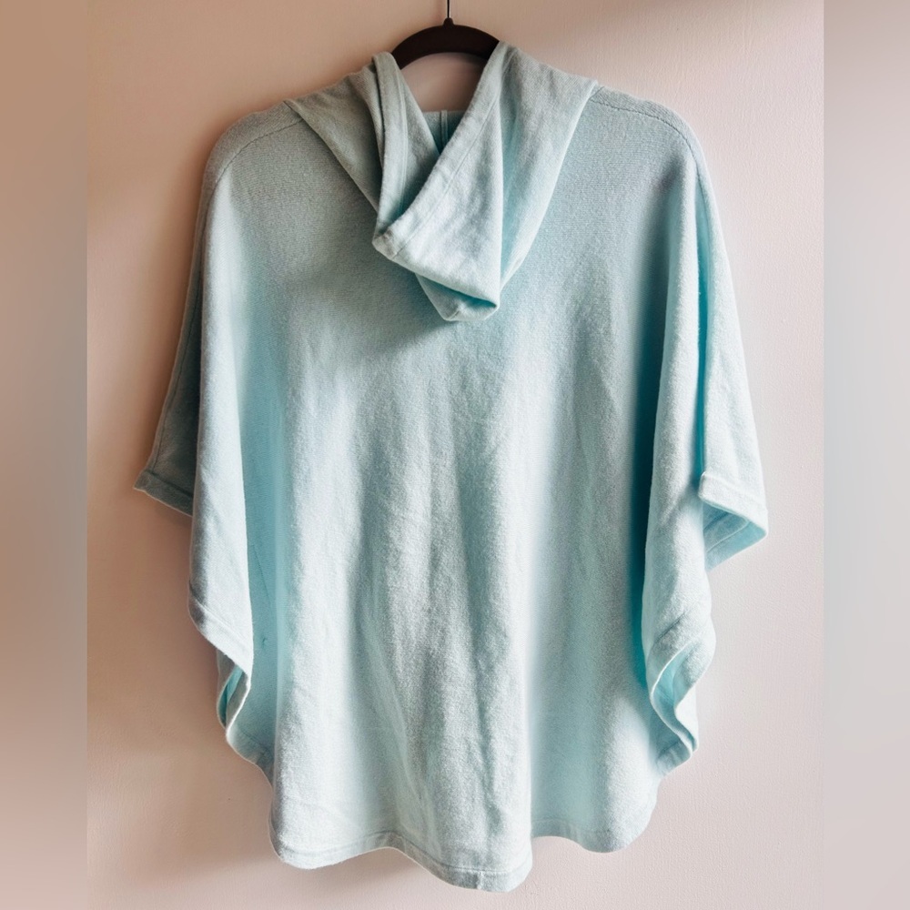 Pure Amici 100% Cashmere Hoodie Poncho - Picture 4 of 4